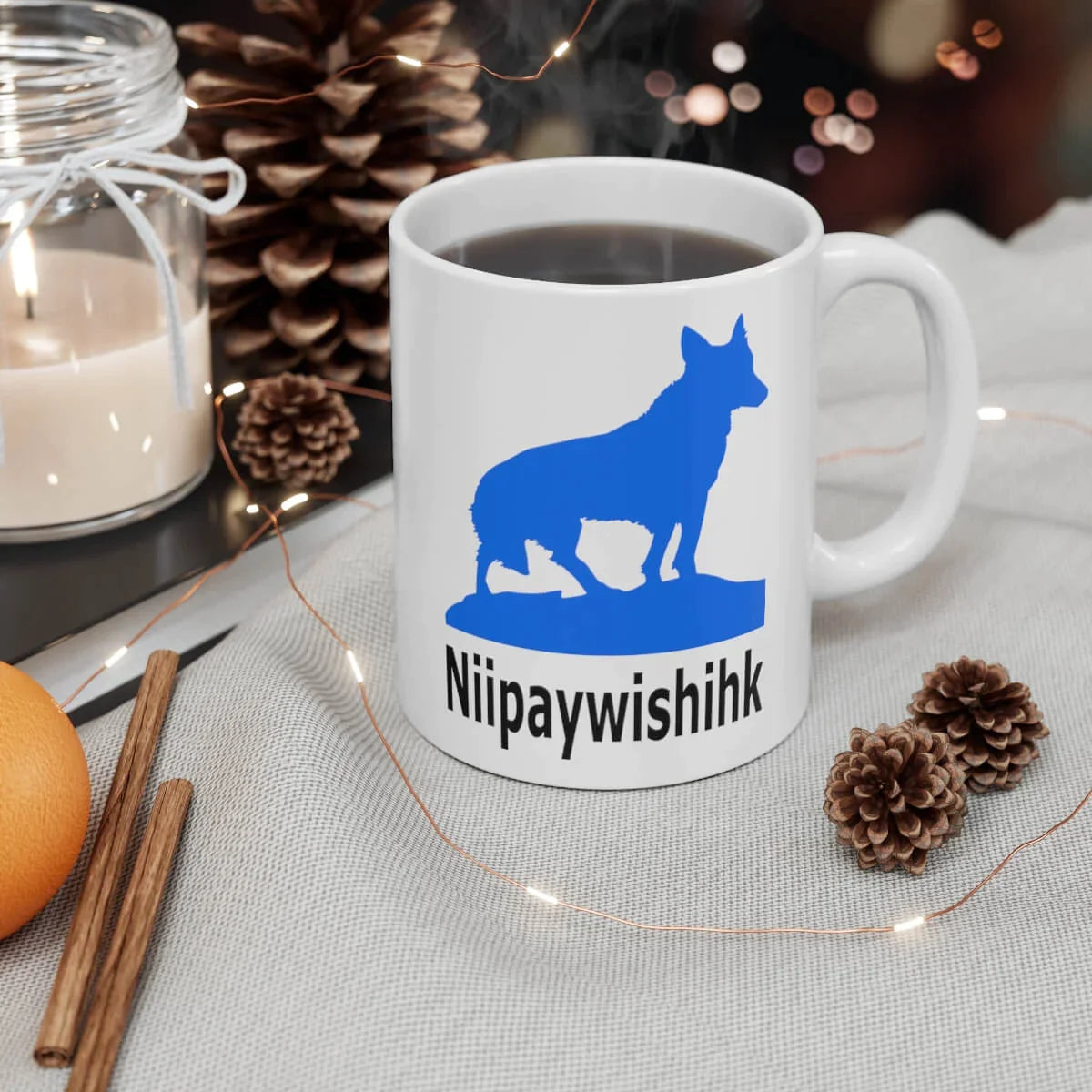 Niipaywishihk (Humility) Wolf Mug