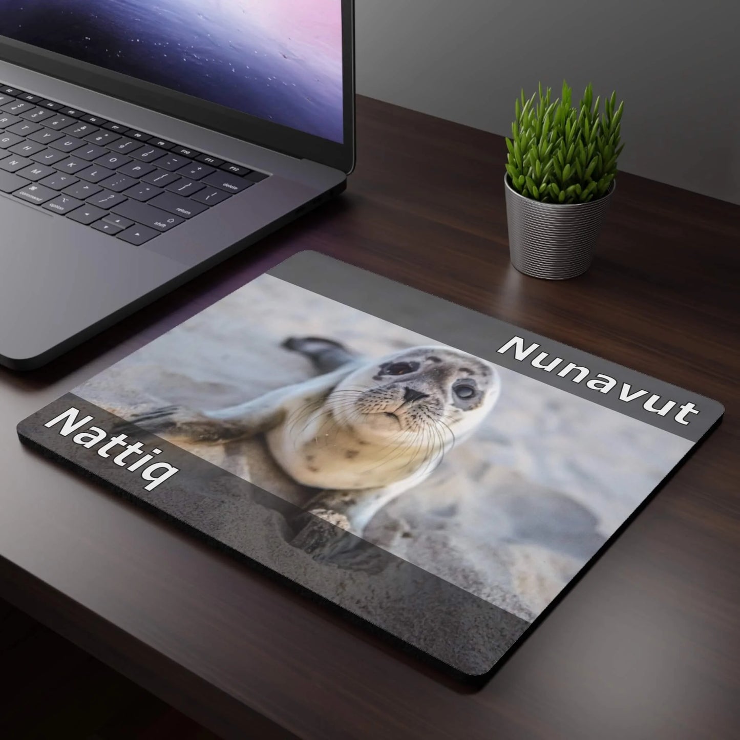 Inuktitut Seal Mouse Pad